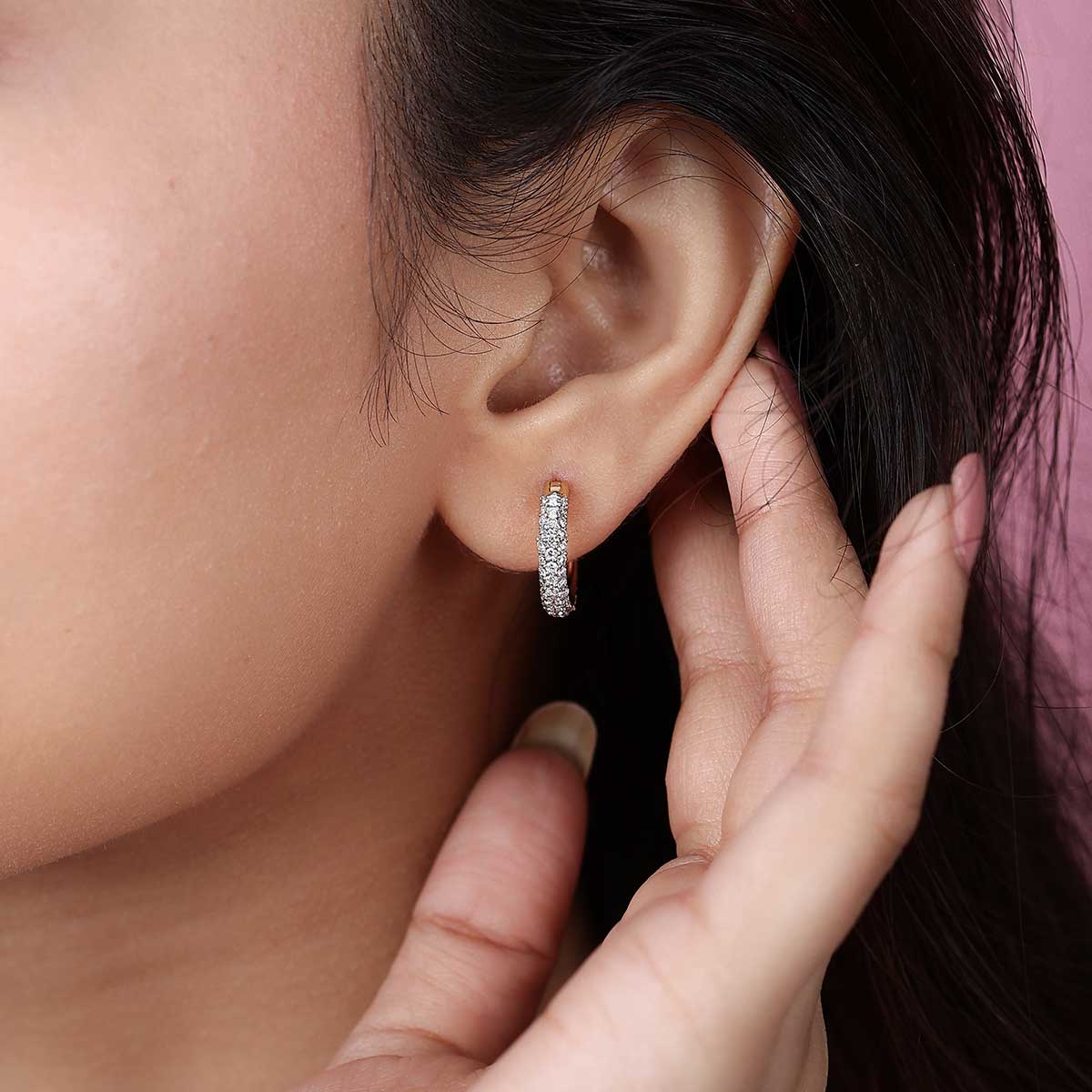 Everyday Diamond Hoops.