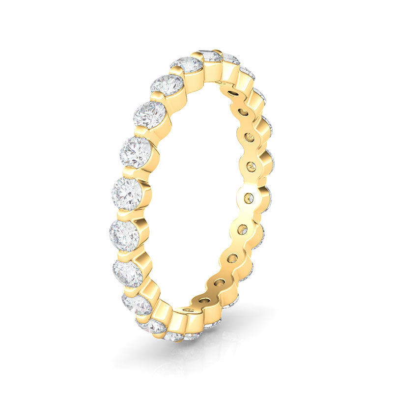 Single Prong Diamond Eternity Band