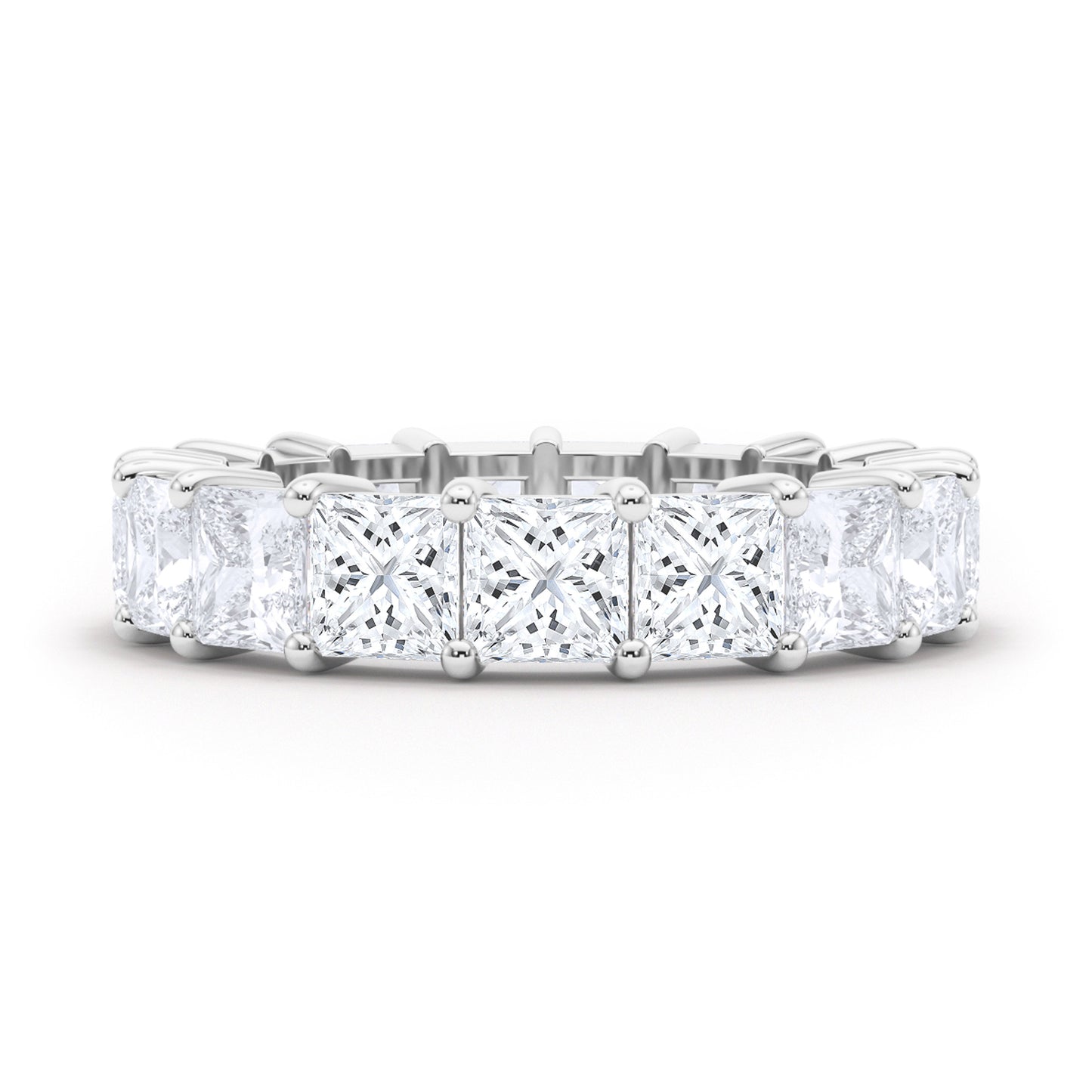 Princess Cut Diamond Eternity Band