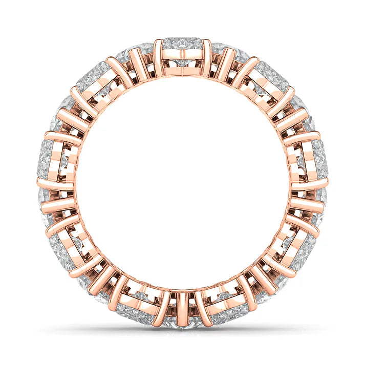 Alternating Heart Diamond Eternity Band