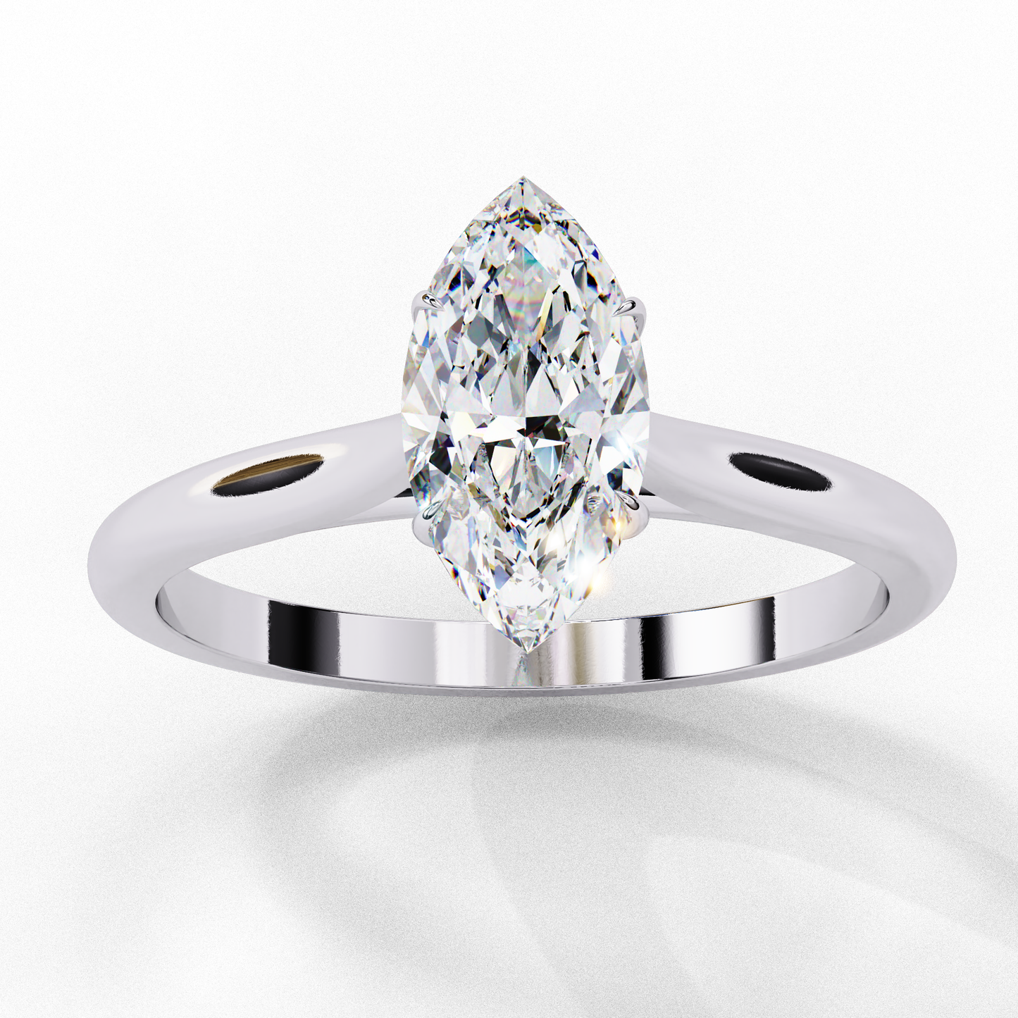 Solitaire Marquise Ring
