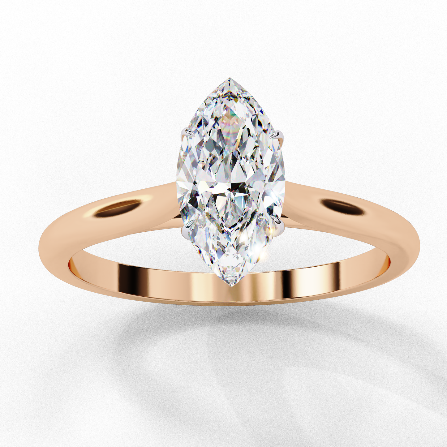 Solitaire Marquise Ring