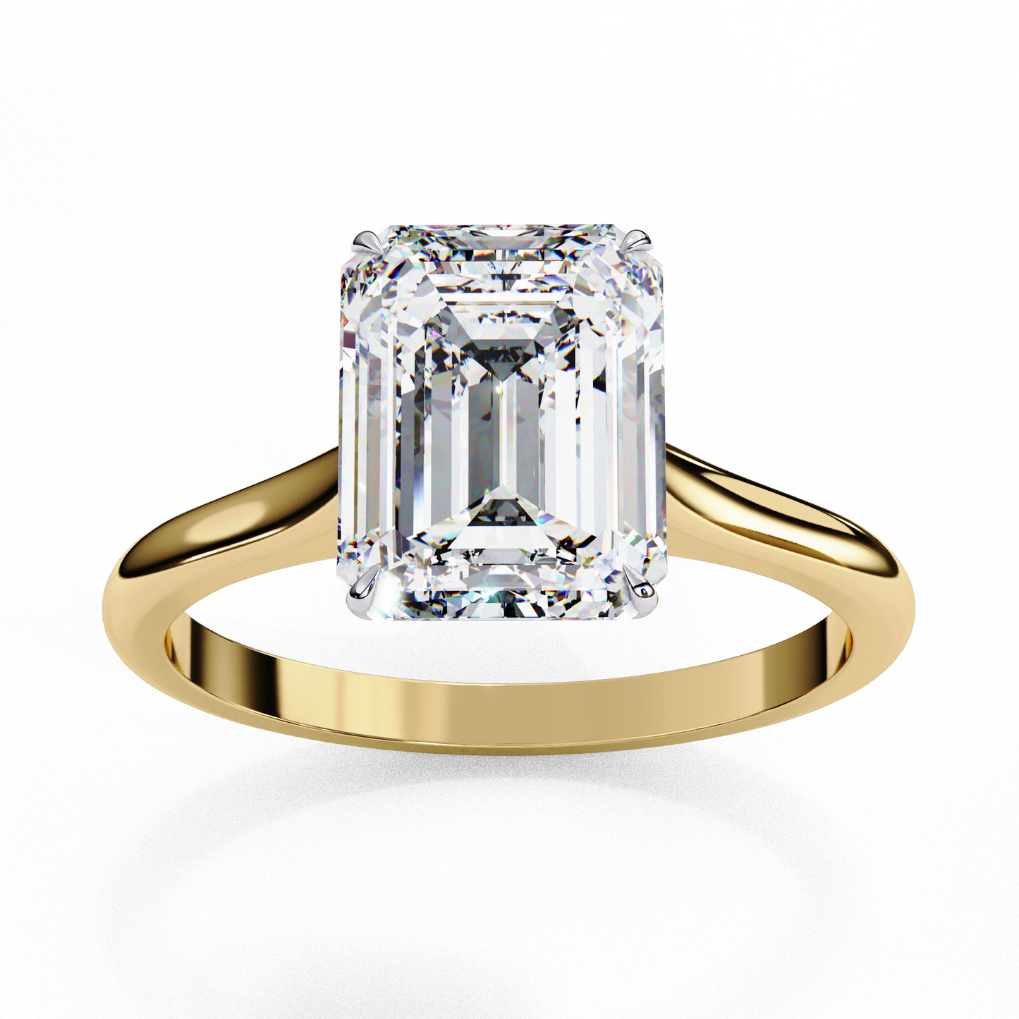 Solitaire Emerald Ring