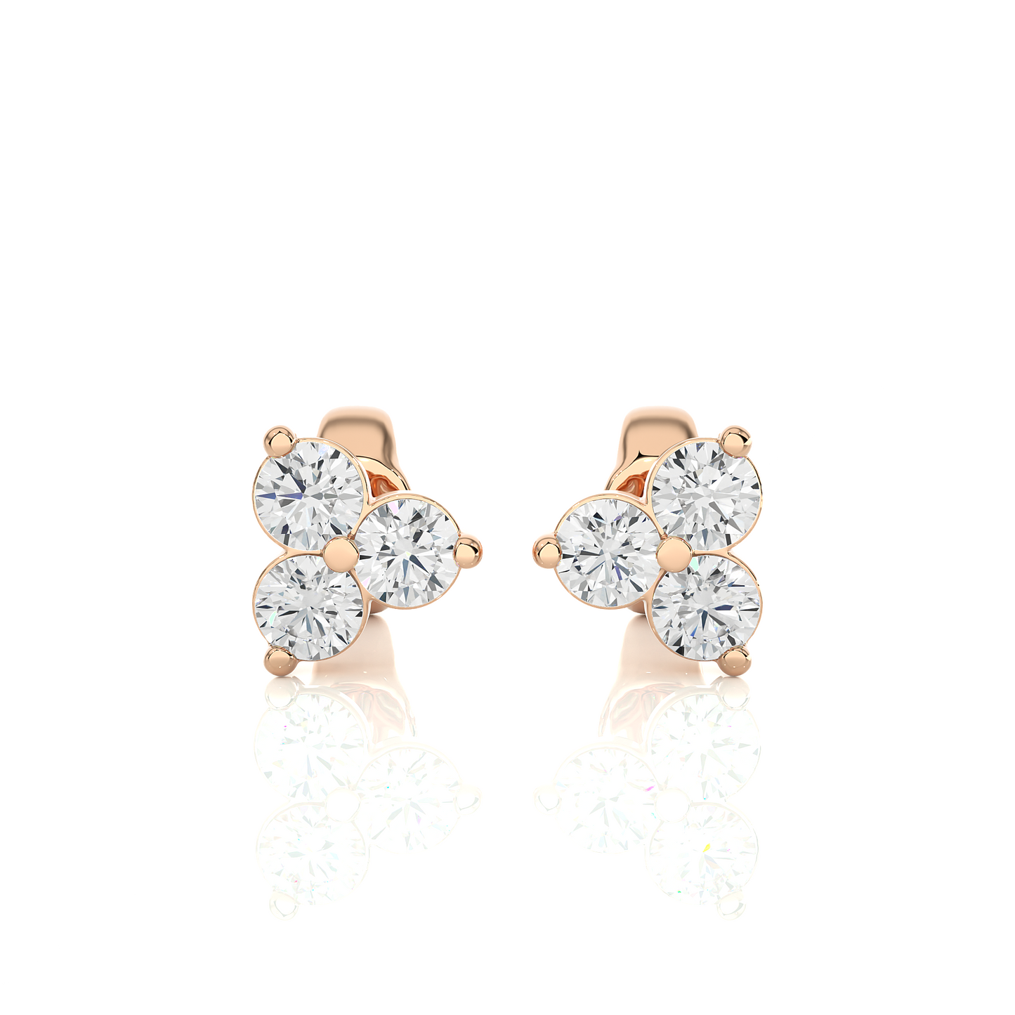 Trio Stud Earrings-ROUNDS