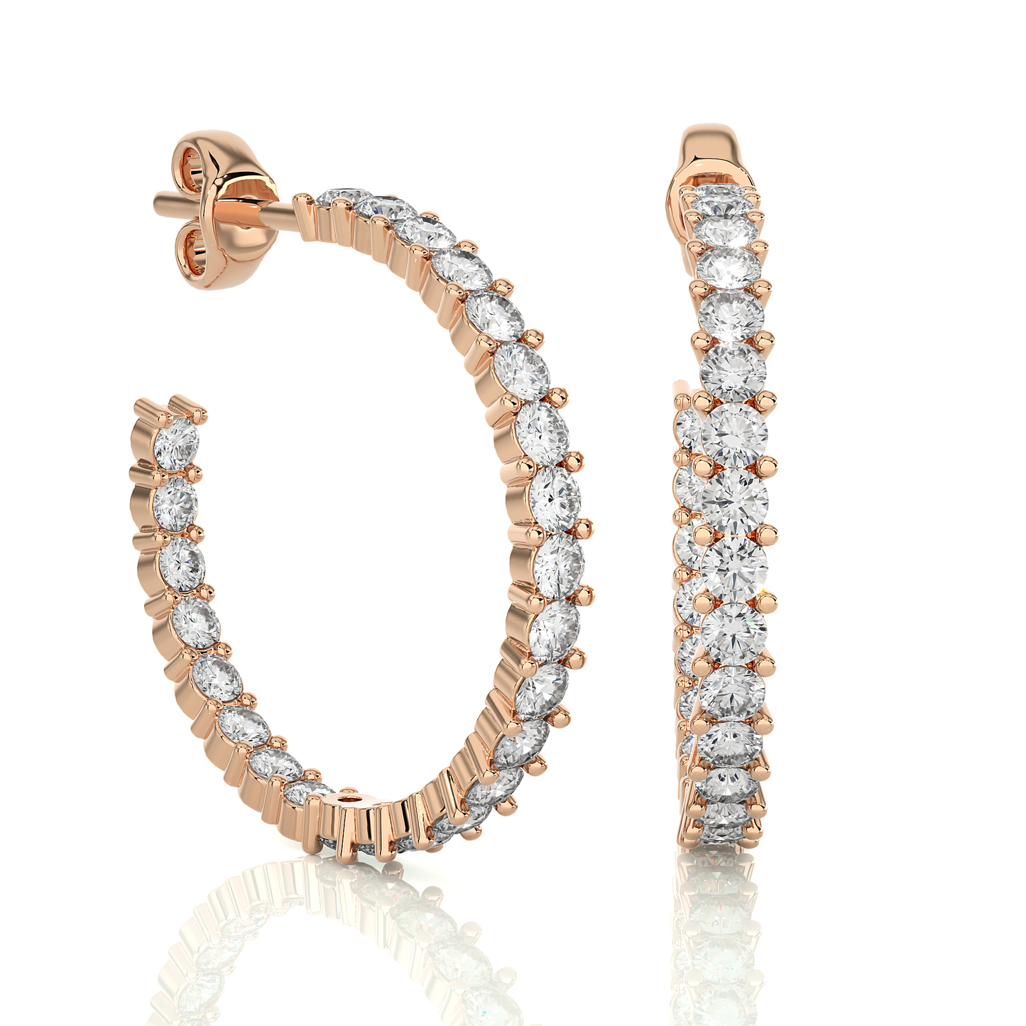 Full Diamond Hoops.