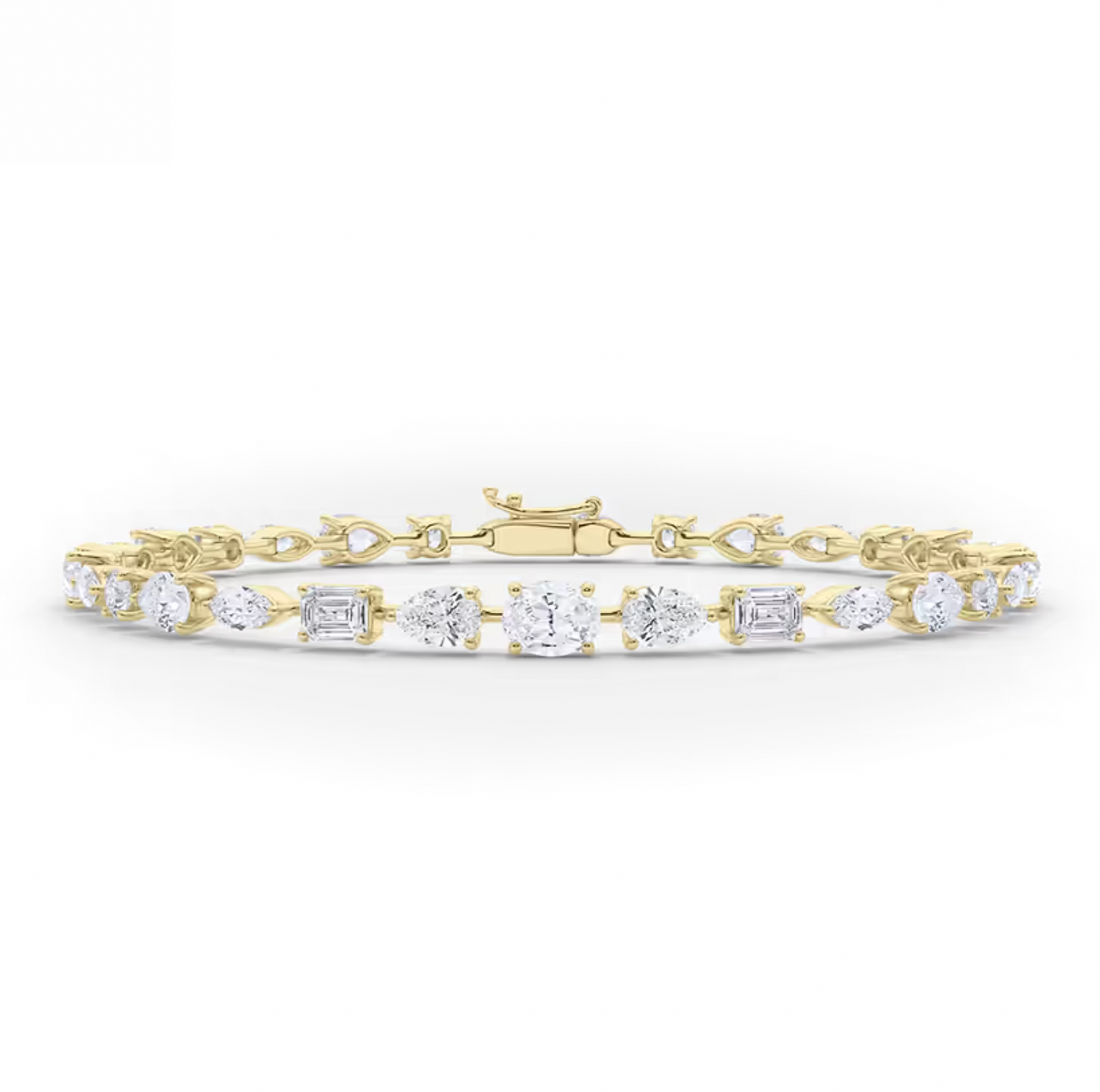Mix Fancy Shape Tennis Bracelet.