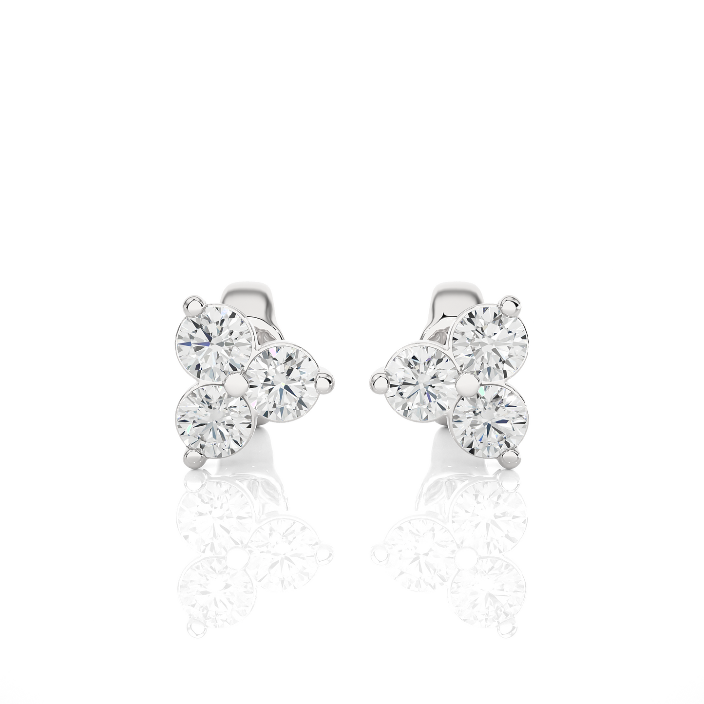 Trio Stud Earrings-ROUNDS