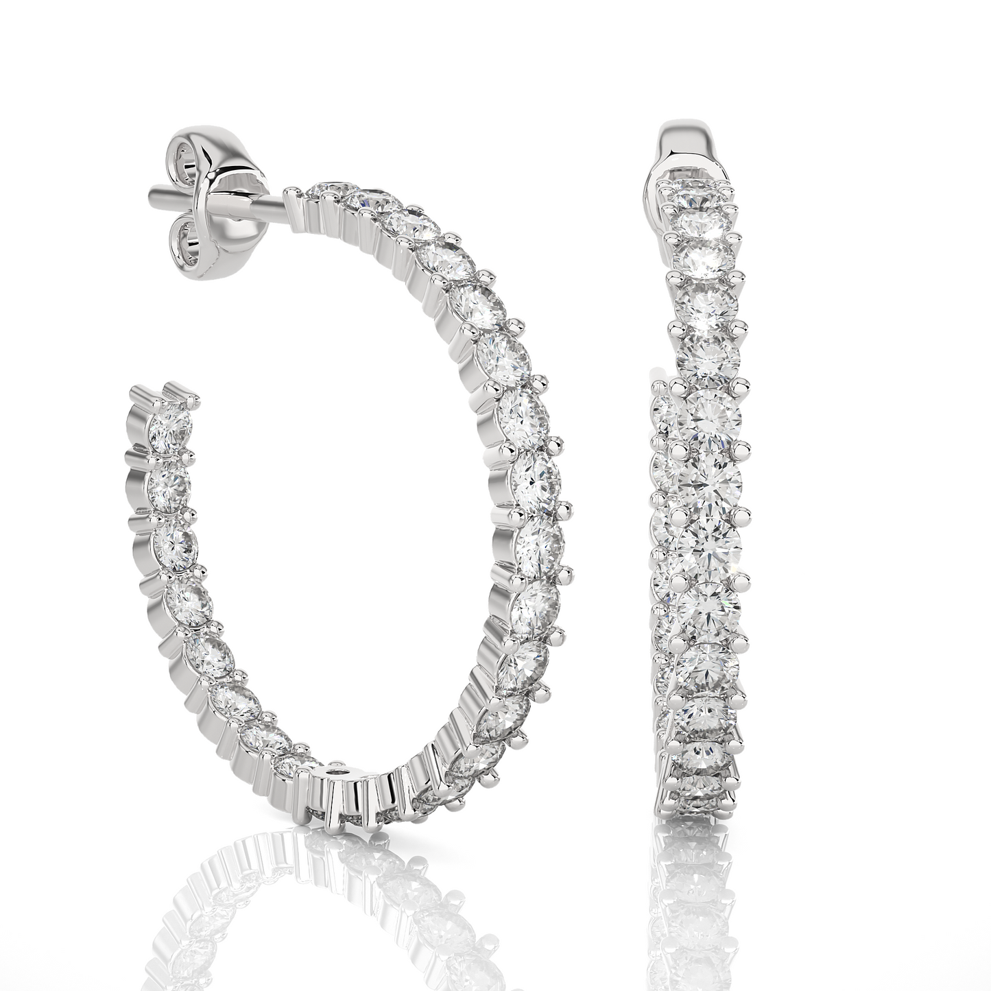 Full Diamond Hoops.