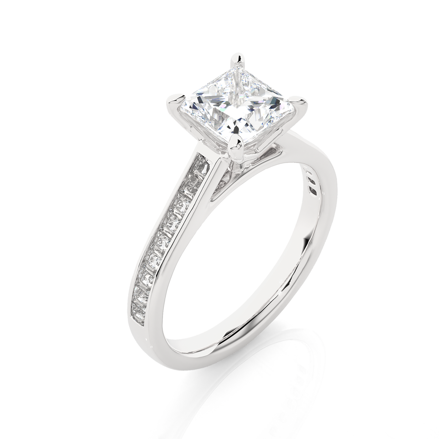 Princess Cut Solitaire Engagement Ring