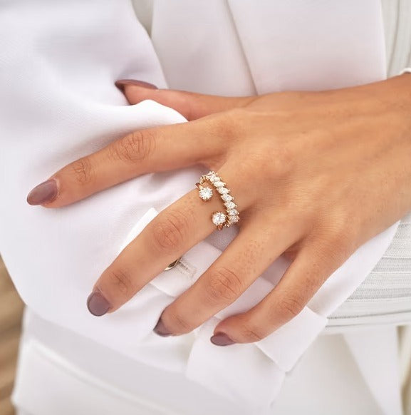 Marquise Leaf Eternity Band