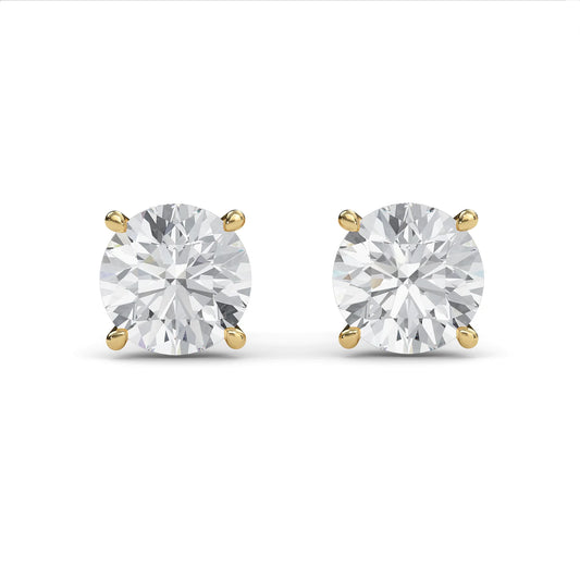 Round Solitaire Studs