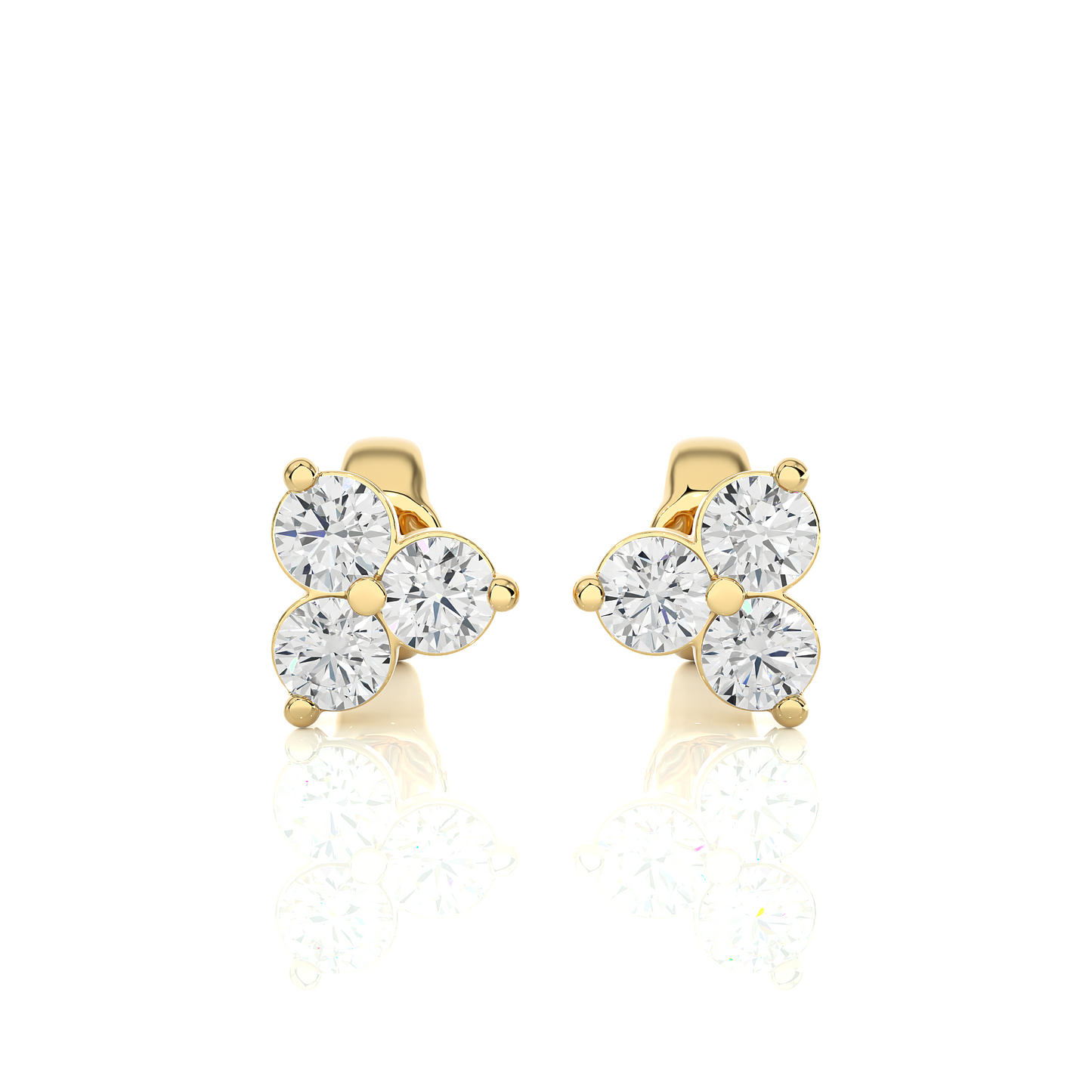 Trio Stud Earrings-ROUNDS