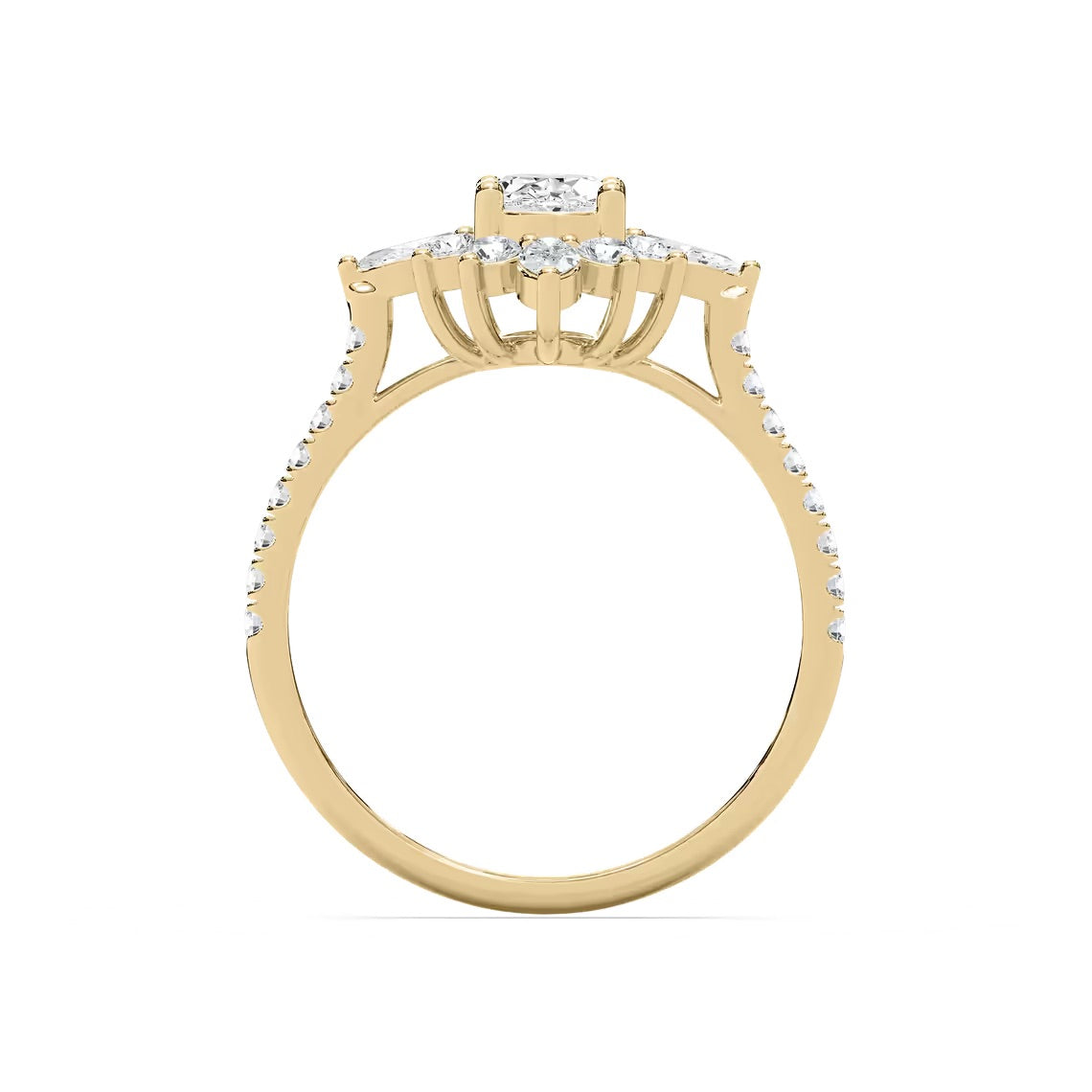 Lillith Petite Oval Engagement Ring
