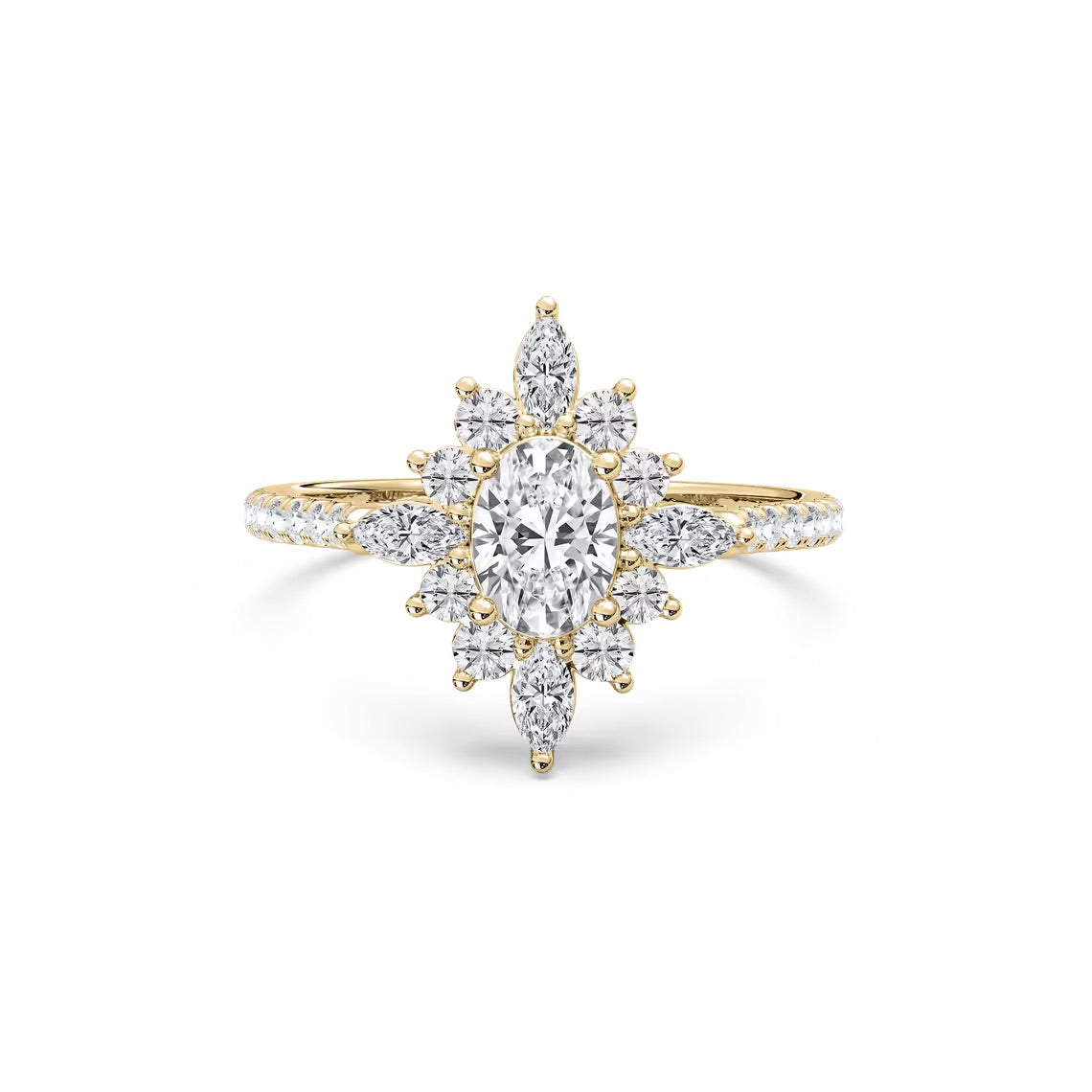 Lillith Petite Oval Engagement Ring