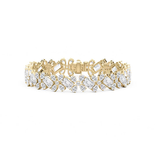 Multi Shape Floral Bracelet