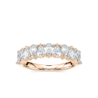 Pear-Shaped Diamond Band