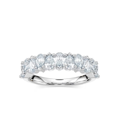 Pear-Shaped Diamond Band