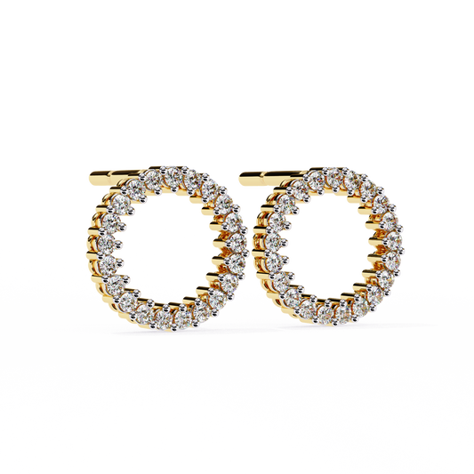 Circle Stud Earrings.