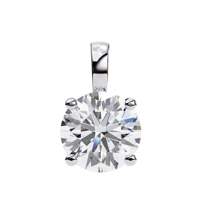 1.00 ct Round Solitaire Pendant (Without Chain)