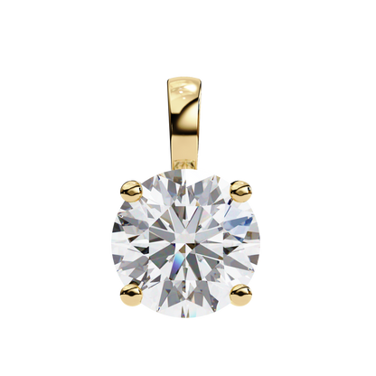 1.00 ct Round Solitaire Pendant (Without Chain)