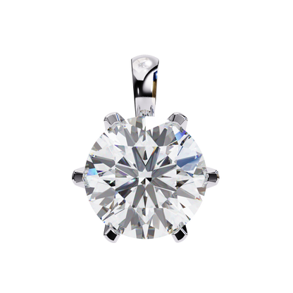 1.00 ct Round Solitaire Pendant (Without Chain)