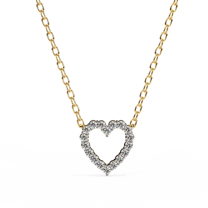 Delicate Heart Pendant (With Chain)