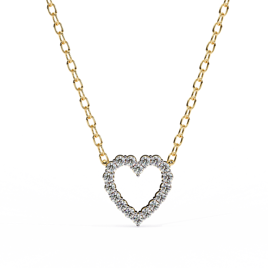 Delicate Heart Pendant (With Chain)