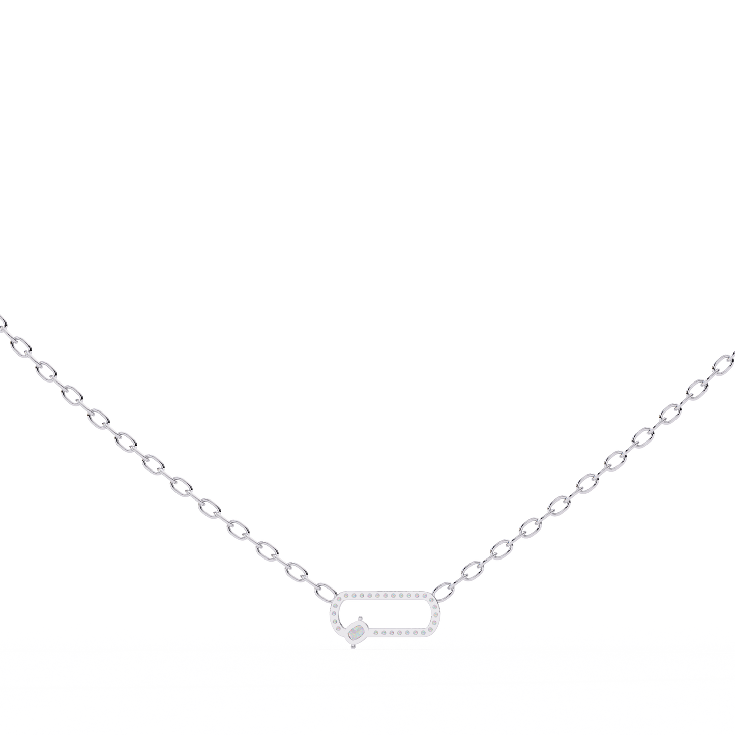 0.50 Open Link Diamond Pendant (With Chain)