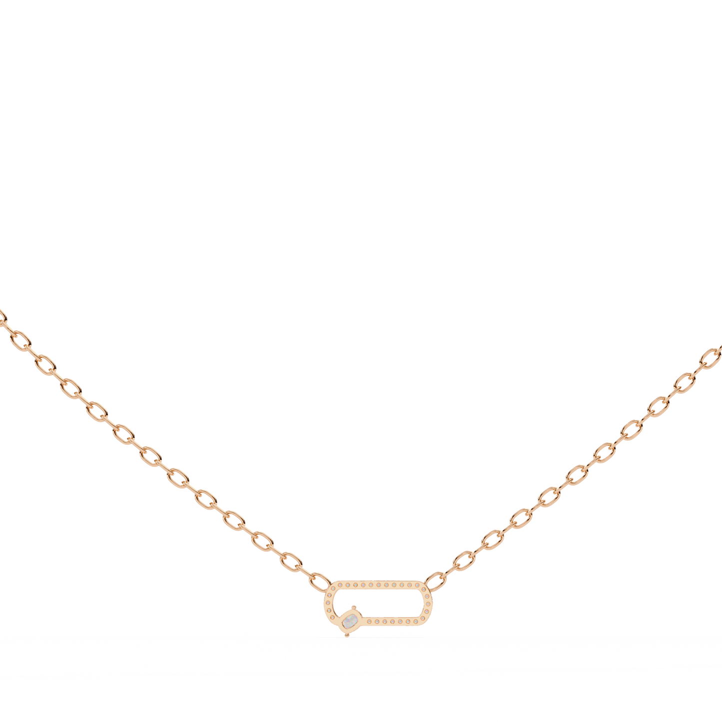 0.50 Open Link Diamond Pendant (With Chain)