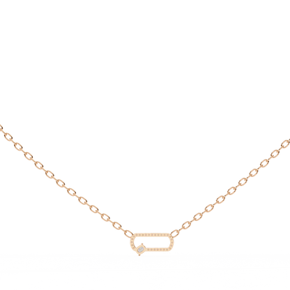 0.50 Open Link Diamond Pendant (With Chain)