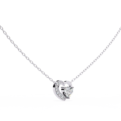 0.50 Heart to Heart Pendant (With Chain)