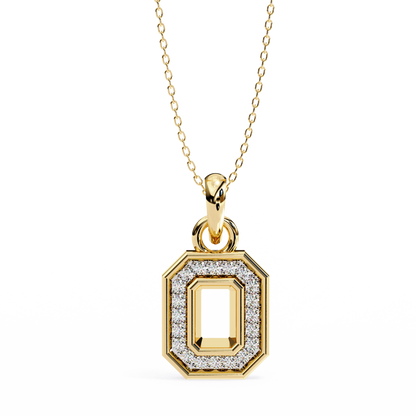 Framed Diamond Pendant (With Chain)