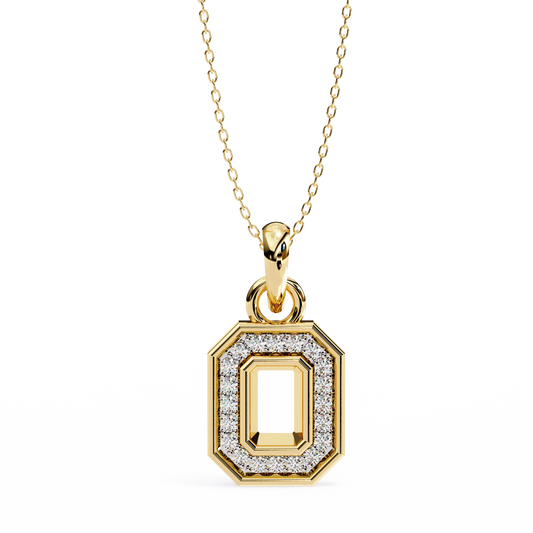 Framed Diamond Pendant (With Chain)