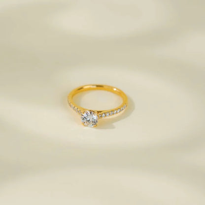 Sparkling Solitaire Diamond Ring