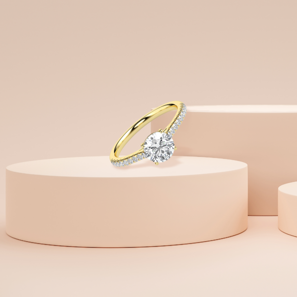 Sparkling Solitaire Diamond Ring