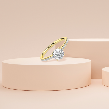 Sparkling Solitaire Diamond Ring