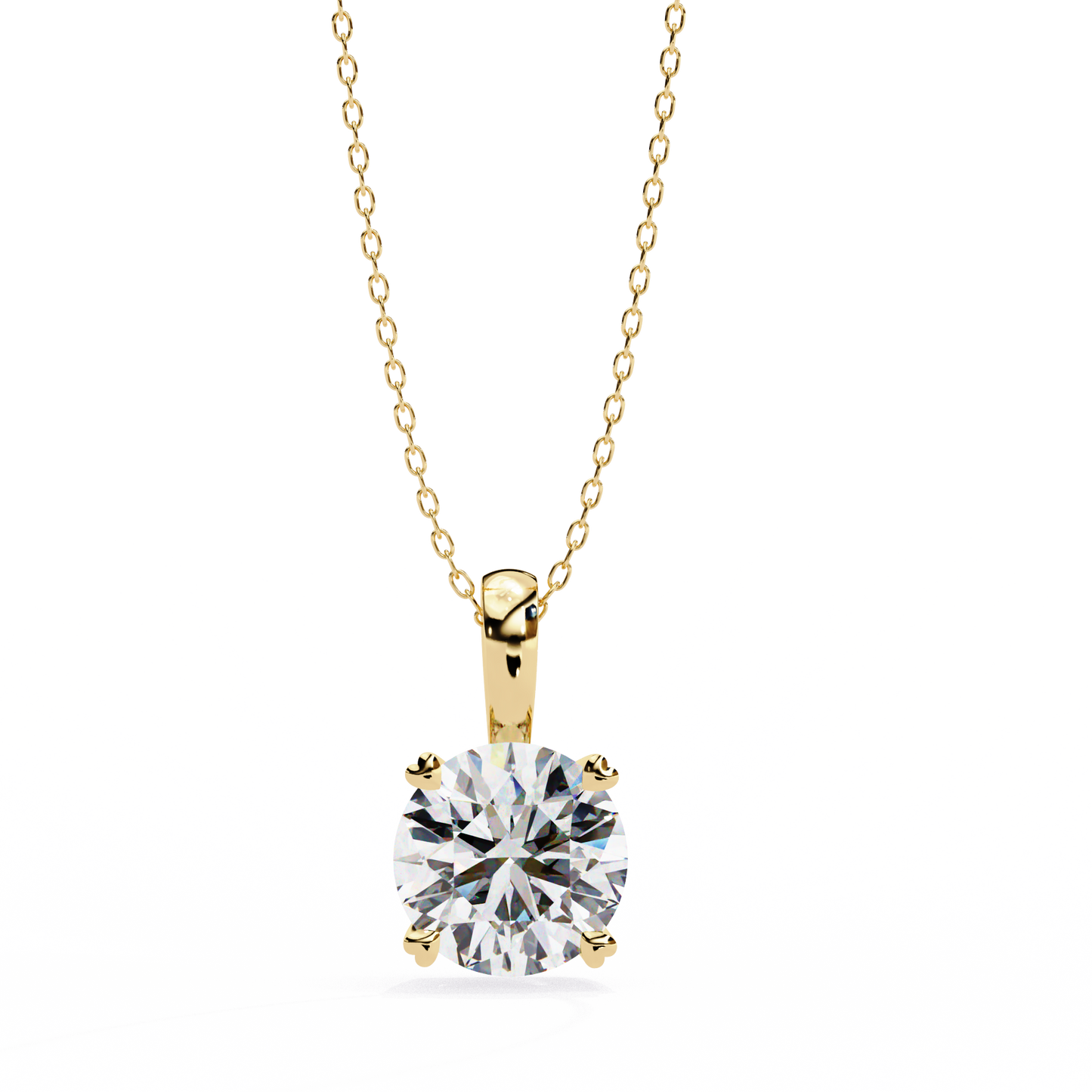 0.50 ct Round Solitaire Pendant (Without Chain)