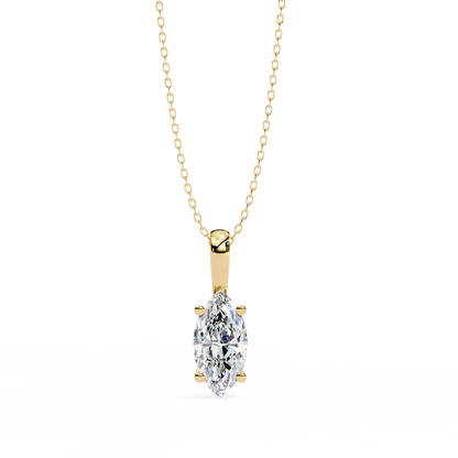 0.50 ct Marquise Solitaire Pendant (Without Chain)