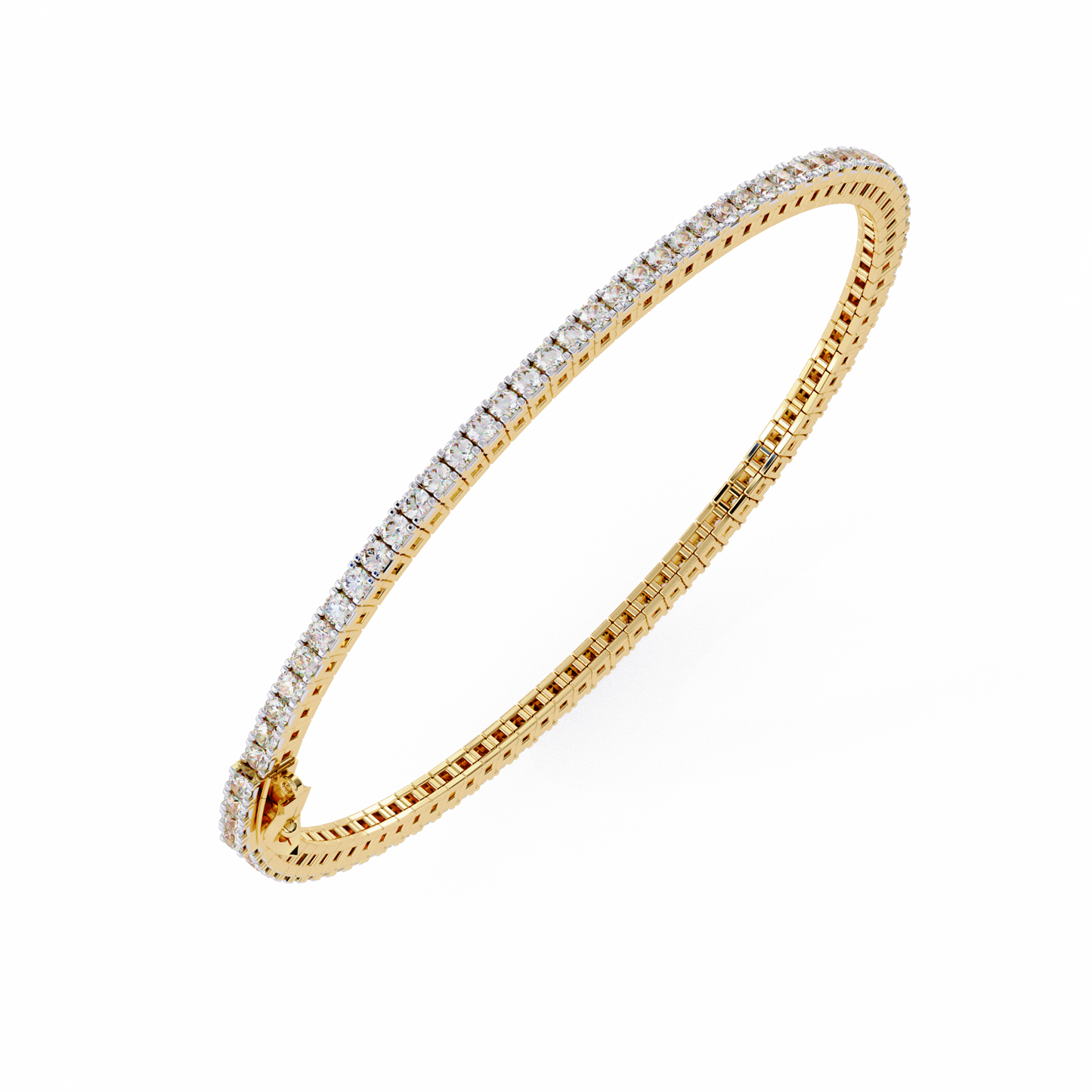 4 Prong Round Tennis Bracelet.