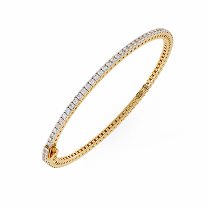 4 Prong Round Tennis Bracelet.