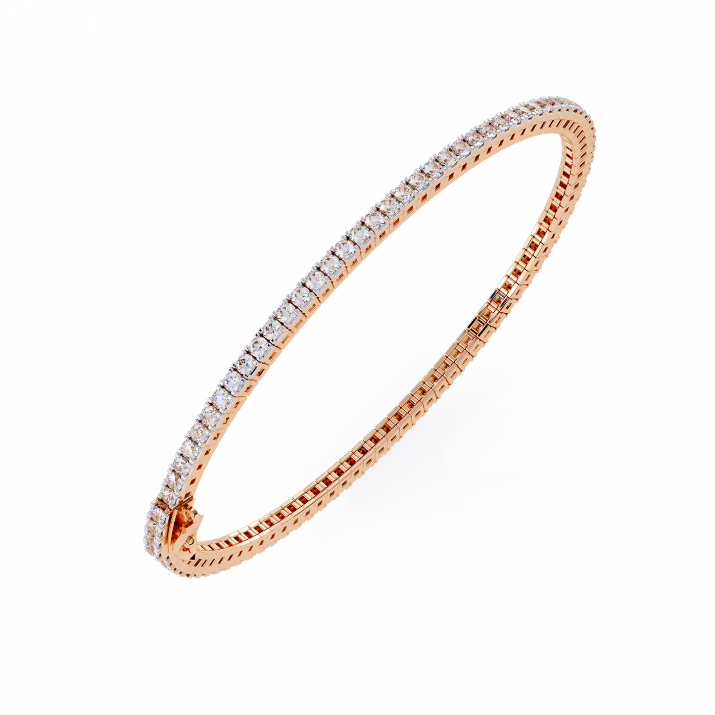 4 Prong Round Tennis Bracelet.