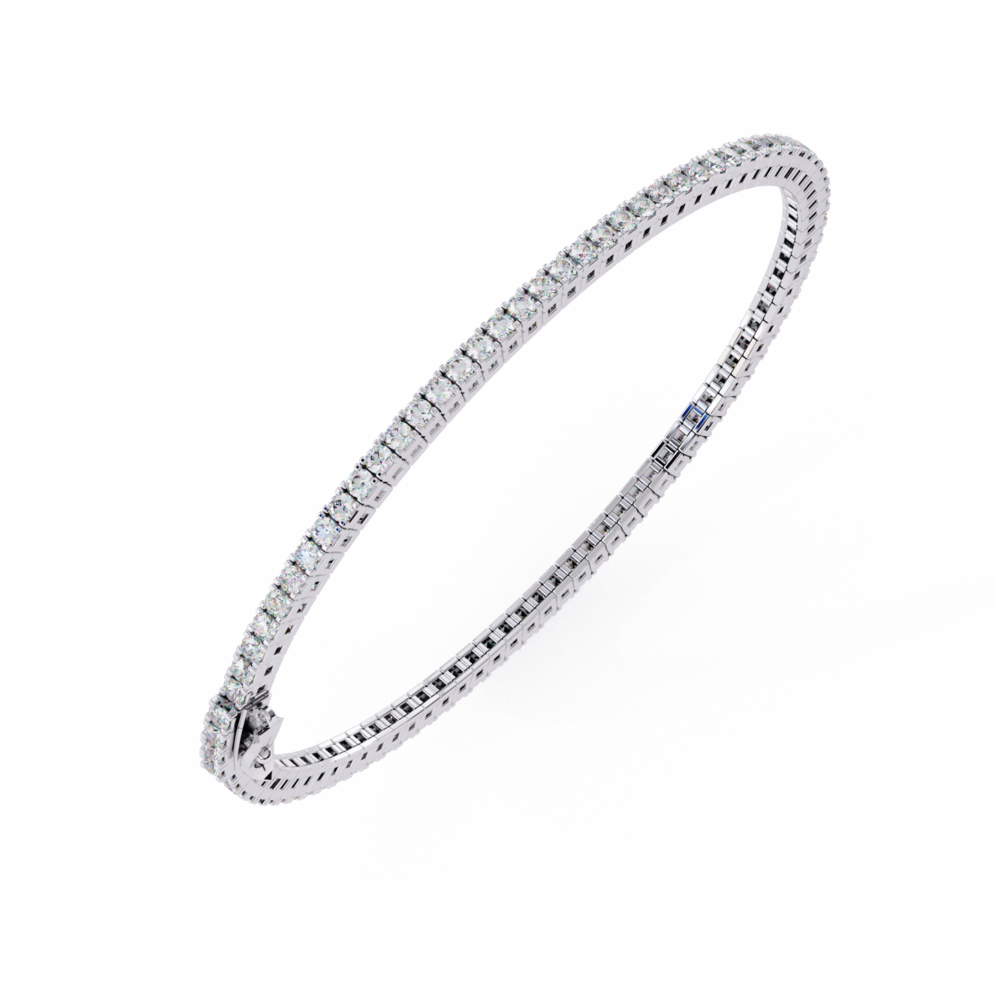 4 Prong Round Tennis Bracelet.