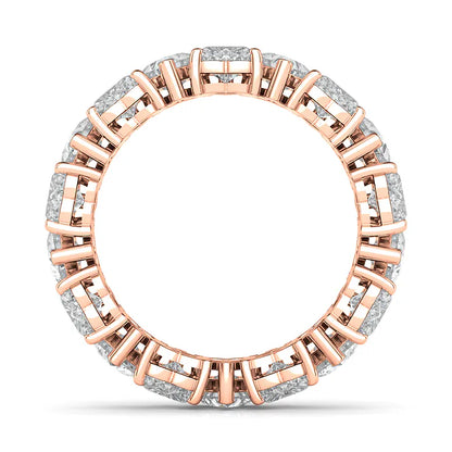 Alternating Heart Diamond Eternity Band