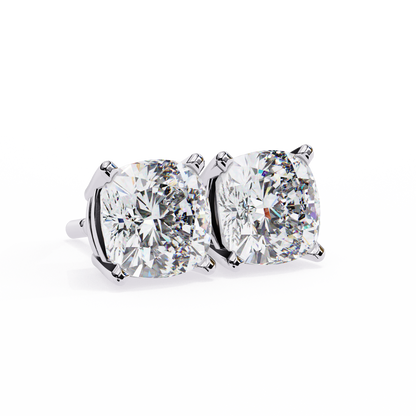 0.50 ct Cushion Solitaire Studs.