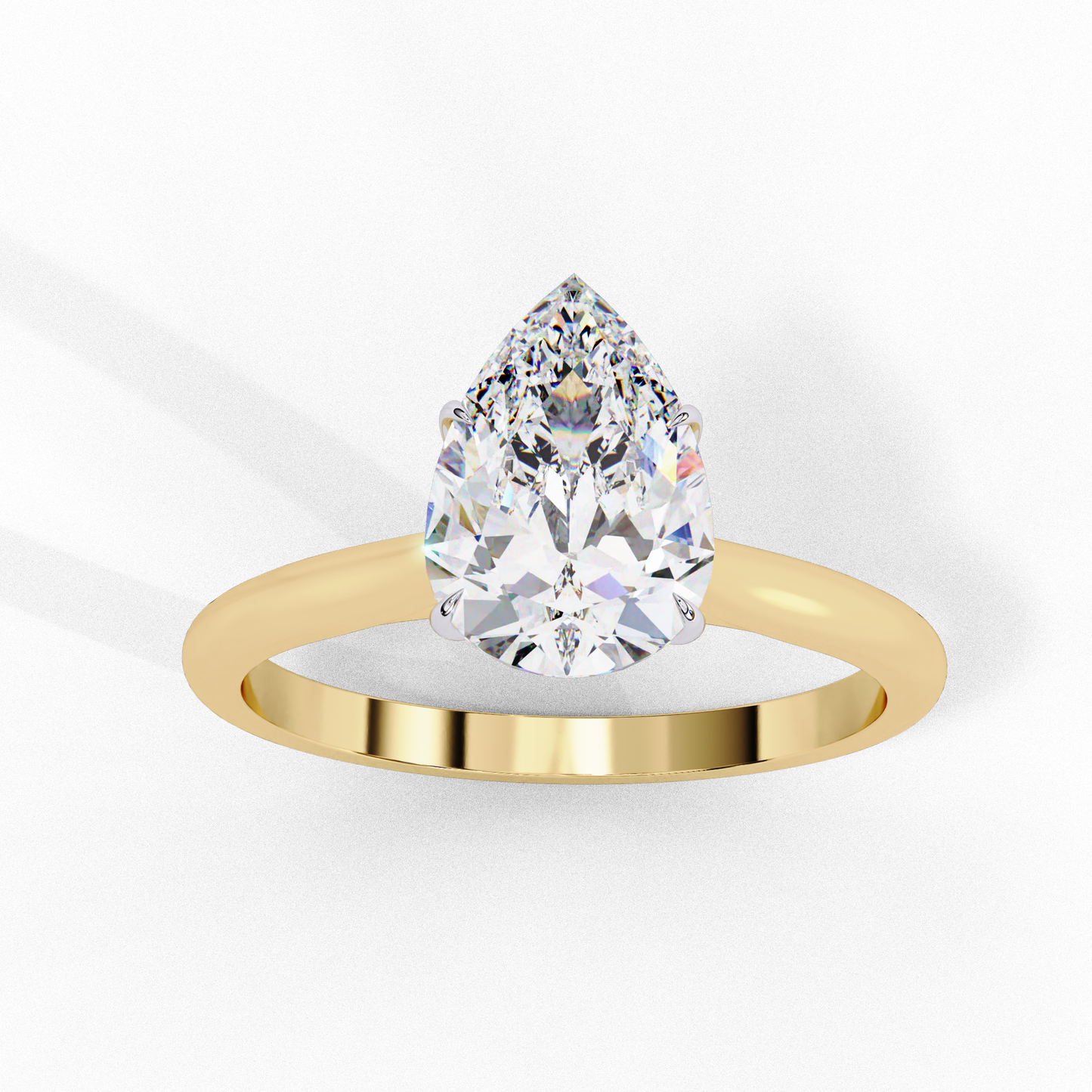 0.50 ct Solitaire Pear Ring.