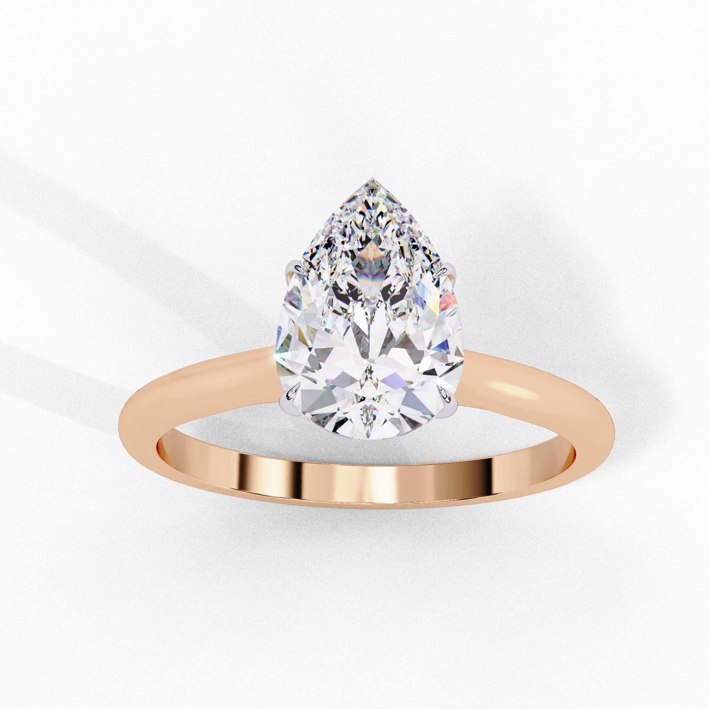 0.50 ct Solitaire Pear Ring.