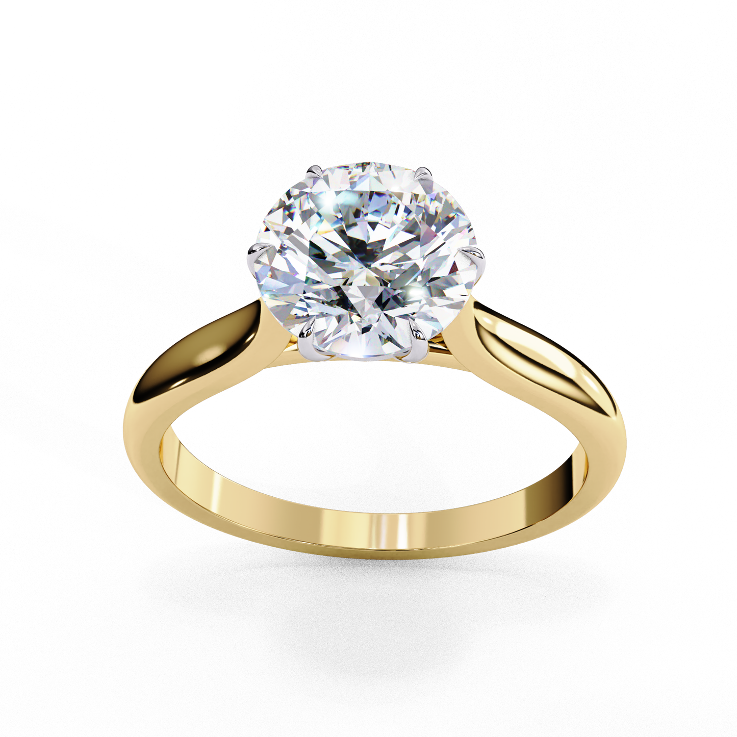 1.00 ct Solitaire Round Ring.