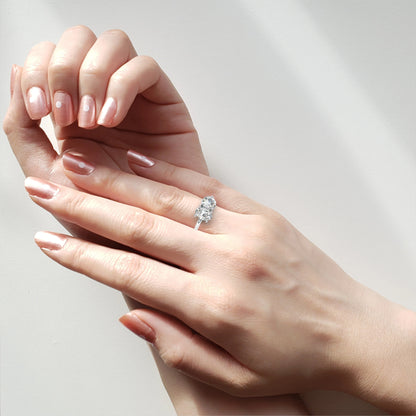 Oval Toi et Moi Ring