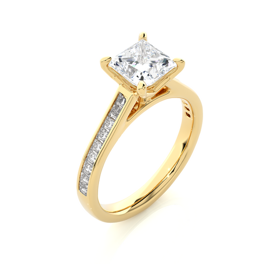 Princess Cut Solitaire Engagement Ring