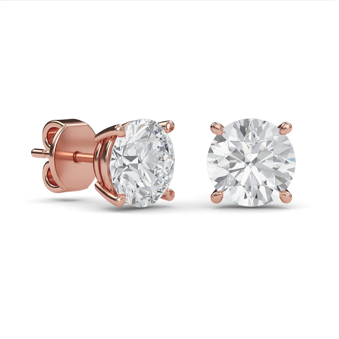 Round Solitaire Studs